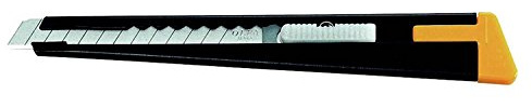 Olfa 3 Stück Cuttermesser Teppichmesser Cutter Metall 15 cm 180, nutzt die Klingen 9 mm