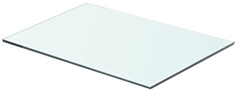 Festnight Ersatzteile Regalboden Glasboden Einlegeboden aus Glas Max. Tragfähigkeit 15 kg 50 x 30 cm Transparent