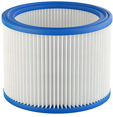vhbw Rund-Filter Falten-Filter kompatibel mit Staubsauger, Saugroboter, Mehrzwecksauger Nilfisk Aero 21-01 PC INOX, 21-21 PC INOX, 21-21 PC, 26-01 PC X