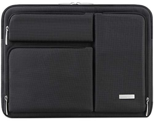 Lacdo 360° Protective Laptop Sleeve Case for 15.6 inch Asus VivoBook/TUF Gaming, HP Pavilion 15, Lenovo IdeaPad 330, Acer Aspire 7 5 3/Predator 15, Dell Inspiron 15, MateBook D15 Computer Bag, Black
