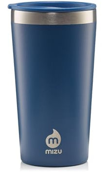 Mizu Tumbler 16 Trinkflasche aus Edelstahl, ozeanblau, 470 ml
