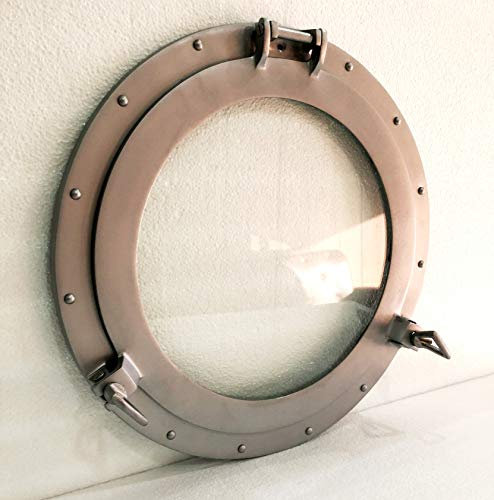 Marine Nautical Store 15 Finestra in alluminio oblò di vetro finitura argento cabina oblò ~ finestra casa decorativa
