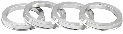 DCVAMOUS Zentrierringe aus Aluminium-Legierung, 106 bis 87,1, 4 Stück – Leistungs-Zapfenhubrings passend für 87,1 mm Fahrzeugnabe und 106 mm Radmittenbohrung, kompatibel mit Ford F150 Lincoln