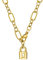 s.Oliver Kette mit Anhänger Edelstahl Damen Halsschmuck, 50 cm, Gold, Schloss, Kommt in Schmuck Geschenk Box, 2032521