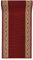 Mazovia rutschfest Teppich Läufer Flur - Klassisch Muster Teppichläufer - Kurzflor Flurläufer für Vorzimmer, Schlafzimmer, Küche - ÖKO-TEX Zertifiziert - Meterware Rot Bordeaux - 80 x 300 cm
