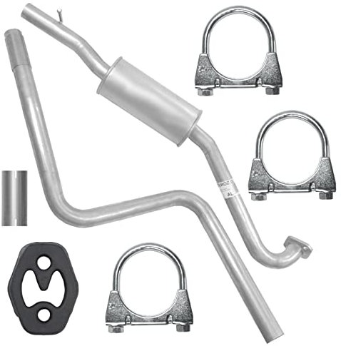 Ferroz Mitteltopf Auspuff Mittelschalldämpfer für 1.6 TDCI Ford Fiesta V 5 MK5, Fusion JU
