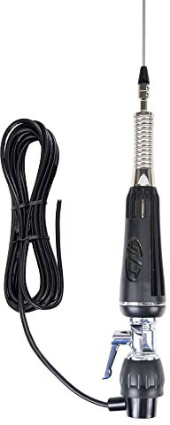 Antena CB PNI LED 1000 Plegable de 80 cm de Largo con Cable y Soporte de Mariposa Fijo, 26-30 MHz, 300 W, se Ilumina Durante el envío