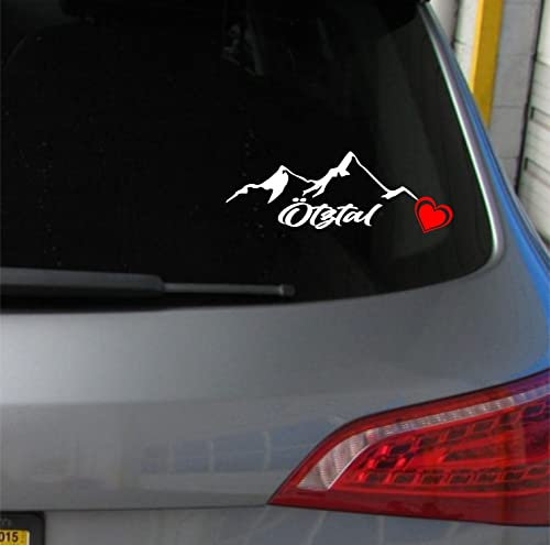 myrockshirt ÖTZTAL Berg Aufkleber 20x10cm Berge Sticker Auto Gebirge Österreich Autoaufkleber Urlaub