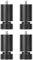 MagiDeal 4 Pièces M10 Filetage Pieds de Cadre de Lit Pieds de Support de Meubles Pieds de Table de Remplacement Robustes Pieds de Canapé M10 pour Armoires de, noir 6cm