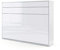Lenart Schrankbett Bed Concept BC04 140x200 cm - Horizantal Schrankklappbett - Schrank mit integriertem Klappbett - Wandbett mit Lattenrost - Murphy Bed (Weiß Matt/Weiß Glänzend)