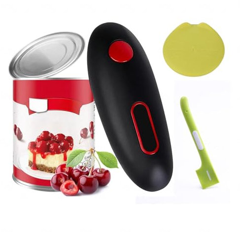 HAZARA Ouvre-boîte électrique pour personnes âgées, ouvre-boîte électrique One Touch, convient pour ouvrir des canettes de différentes tailles Ouvre-boîte électrique