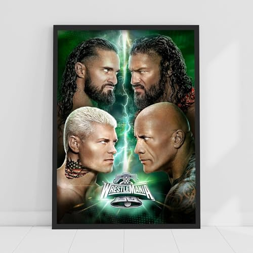 Themed WWE Print – Wrestlemania XL Lightning Poster Wandkunst (29,7 cm x 42 cm – A3)