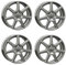 4x AUTEC Felgen Alufelgen TALLIN ECE 6.5x16 ET45 5x108 Titansilber kompatibel mit Ford Focus Mondeo Transit Connect C-MAX S-MAX Kuga Galaxy Tourneo