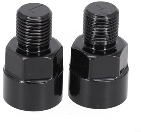 Paire d'adaptateurs de pédale en alliage d'aluminium, pour pédales de 9/16 (14 mm), 1/2 (12 mm), de 12 mm à 14 mm pouces en alliage