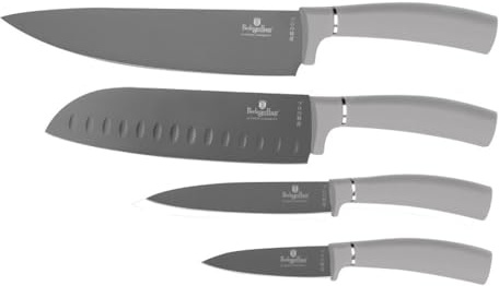 Berlinger Haus Messerset mit Antihaftbeschichtung 4 Stück Aspen Collection | Stilvoll, Hochwertig und Elegant