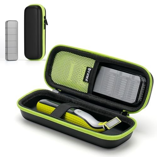 Yinke wasserdichte Reisetasche für Philips OneBlade QP2734/QP2824/QP6551 & Braun Serie 3/5/7/9 | Stoßfeste Eva-Aufbewahrung mit Kammführungsbox