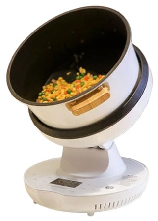 BDJSN Kommerzieller Intelligenter Kochtopf, 2000 W, 7 Modi, Automatische Eintopfmaschine, Mit Topf Mit 8 L Fassungsvermögen, 26 cm Großes Kaliber, Automatische 360°-Drehung, Für Cafeterias, Snackbars