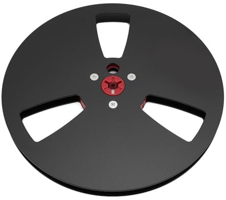 1/4 7 Zoll Leerspule für Reel to Reel Kassettenrecorder für Open Reel Sound Deck, Aufnahmespule mit 3 Löchern, Ersatzteil für Öffnungsmaschine (BLACK)