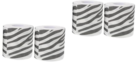 Beavorty 2sets Printed Roll Paper Reptile Colored Toilet Paper The Animal Tape Black and White Duct Tape Tissue Toilet Paper Bathroom 2pcs*2