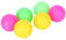 Pelotas de Playa, 6 Piezas de Pelotas de Raqueta de Playa Coloridas con Pelotas de Playa de Tres Colores, Pelotas de Repuesto de Paleta, Juego de Pelotas de Juguete de Playa de