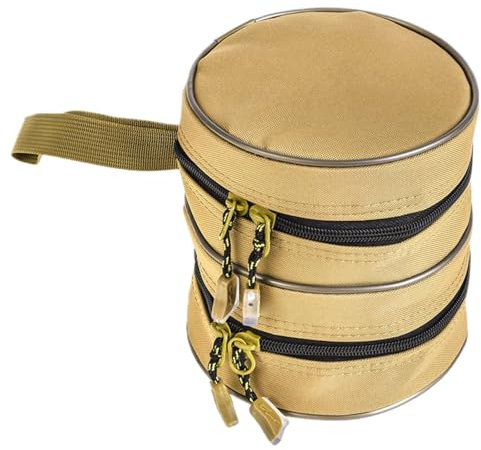 Dcaknri Angelschnur-Rollenbox, Angelrolle, schützende Handtasche, stoßfeste Aufbewahrung, Angelrolle, Doppelschichtig