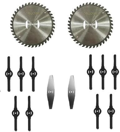 14 pcs Brush Cutter Blade Metal Blades, 6in Lawn Mower Blades, Cordless Strimmer Blades Grass Trimmer Replacement Blades