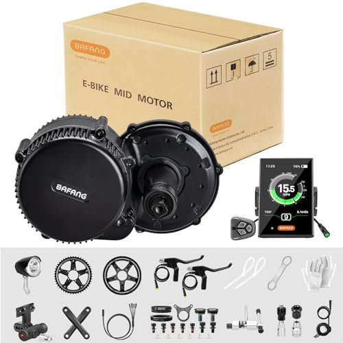 BAFANG 48V 750W Mittelmotor Kits mit C18 Display,BAFANG BBS01B BBS02B BBS-HD Motor Umrüstsatz für 68mm Tretlager, UART Protokoll Version