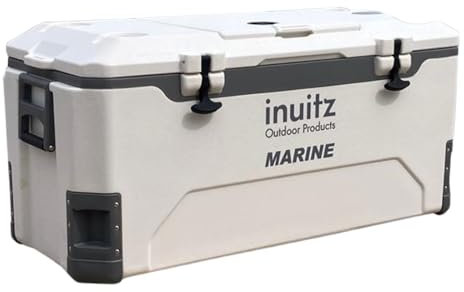 Inuitz Nevera Portatil Grande 160L – Aislamiento de Alto Nivel Pesca o Actividades Profesionales - Construcción Reforzada y Conservación Térmica Duradera