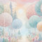 UNIK Nordic Vliestapete Kindertapete Lichterwald 350 x 250 cm – magischer Wald in Pastell mit Sonne & Blumen – beruhigend & schadstofffrei – liebevoll designt fürs Kinderzimmer