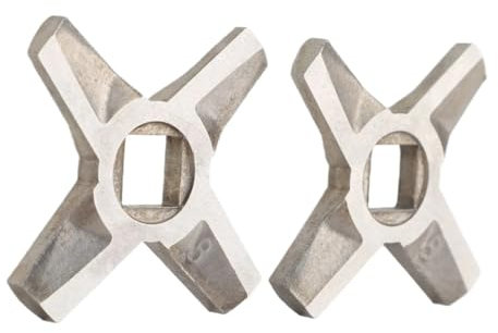 2 Pack Meat Grinder Blades Stainless Steel Meat Slicer Replacement Blades Meat Slicer Blades