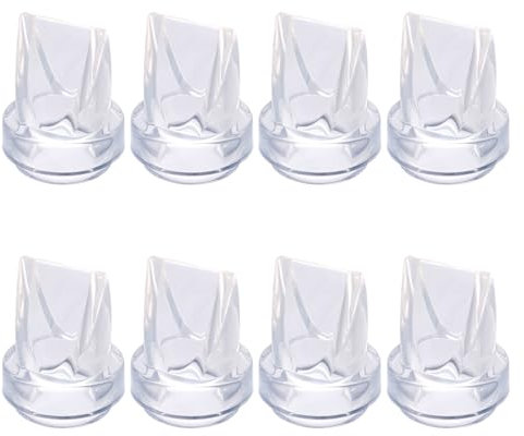 lasuroa 8uds Válvulas Pico Pato de Silicona Suave, Repuestos para Sacaleches Compatibles con Eufy E10 S1 S1 Pro & Adecuadas para MomMed S21 S32