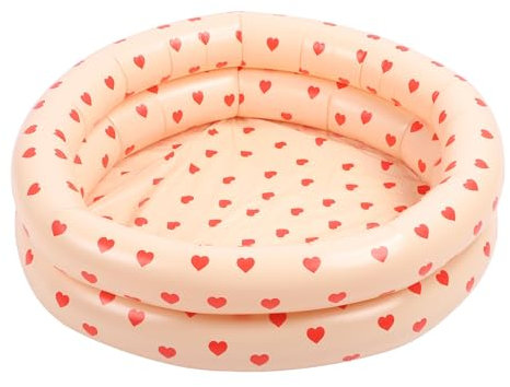 BSTCAR Aufblasbares Schwimmbad 87cm Runde 2 Ring Planschbecken Indoor Outdoor aufblasbares Pool Wasserspielzeug für Baby Kinder