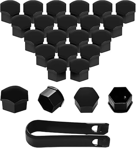20pcs Cache-Écrou de Roue, Capuchon de Protection pour Peugeot 308 2021-2025 Boulons de Voiture avec Outil de Retrait,21mm