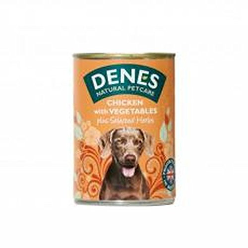 Denes Lot de 12 Poules et légumes pour Chien Adulte + Herbes 400 g Transparent