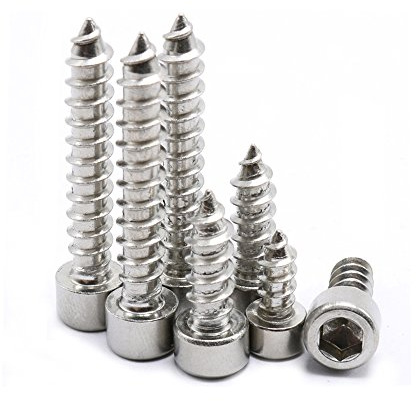 M3, 100 viti autofilettanti, in acciaio inox, a testa esagonale, viti autofilettanti (M3 x 18 mm)