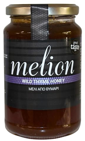 Melion Griechischer Roher Unerhitzter Wilder Thymianhonig 470g – Premium Rohhonig aus Griechenland