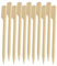 50 Skewers Sticks Paddle 25cm BBQ Barbecue Grill Cocktail Party Finger Fruit Chocolate Fountain Fondue Stick Holders (25CM Sticks)