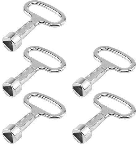 Tulead Triangular Socket Key Triangle Cabinet Spanner Key Locks 2x1.5 Pack of 5