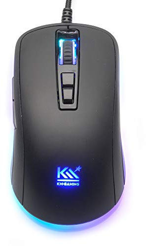 KM-Gaming K-GM2 optische RGB 7.200cpi Gaming Maus USB [Pixart PMW3330 Sensor / 30G / Metal Frame/Omron Schalter/programmierbar]