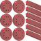 KSP-Tec – 60x Schleifpapier 125 mm Klett - Schleifscheiben für Exenterschleifer Mit Körnung je 10x 40/60/80/120/180/240