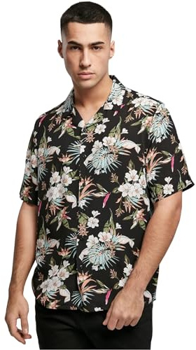 Urban Classics Herren Viscose AOP Resort Shirt