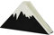 FISURA - Originelle Serviettenhalter mit Bergmotiv. Schwarzer Serviettenständer für Küche. Serviettenhalter aus Metall. Design Papierhandtuchspender 21x4x7 cm, Black