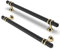 FURNIWARE Pack of 10 Cabinet Handles, Hardware Drawer Pulls, Zinc Alloy + Aluminum Kitchen Cabinet Door Handles Pull, 192mm(7.6 Inch) Hole Center Gold + Black
