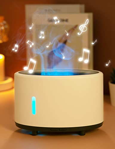 JQTOP Aromatherapy Diffuser with Bluetooth Speaker, 200ml, Ultrasonic Essential Oil Diffuser, Humidifier, LED Lights, Remote Control, for Home, Office