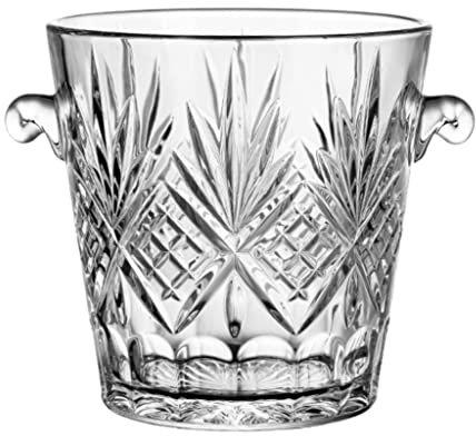 Haibing Seau à Champagne Seau à Glace Seau À Glace Verre Seau À Champagne Portable Seau À Glace Épaissi Transparent for Les Bars À La Maison Seau à Glaçons Seaux à Glace (Blue : E)