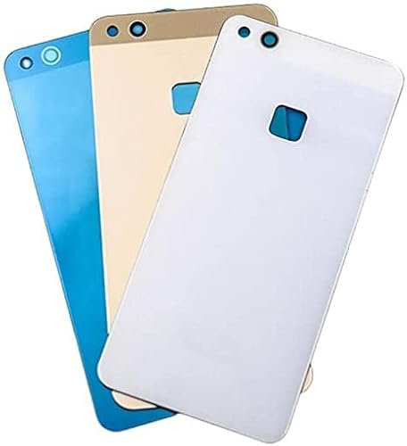 SHOWGOOD 5,2 Zoll für Huawei P10 Lite Akku-Rückabdeckung P10 Lite Hecktür 3D Glasscheibe Gehäuse mit Kleber Ersatz (blau)