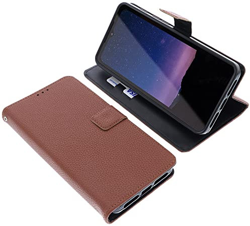 foto-kontor Tasche kompatibel mit CAT S75 Schutzhülle braun Book Style Case Handy Schutz Hülle Buch Wallet Handyhülle Cover Klapphülle Ständer Handytasche