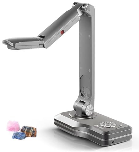 JOYUSING VGA/HDMI/USB 4K Ultra HD Visualiseur & Caméra de Documents 13 MP, Format A3 pour Enseignants, Compatible avec Mac, Windows, Chromebook Apprentissage à Distance