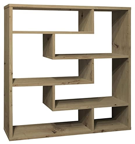 Home4You Regal - Asteiche Dekor - 130 x 134 cm - mit 6 Fächern