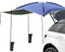 Blueshyhall Auto Markise, Auto Markise Wasserdicht, Schwerlast Auto Zelt Sonnenschutz Heckklappe Dachträger, Auto Sonnensegel für Auto, SUV, Outdoor, Camping, Angeln, Strand, Alleine Verwenden